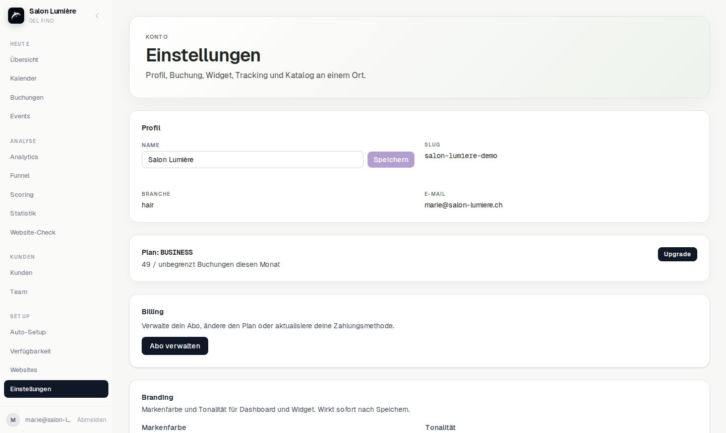 Einstellungen